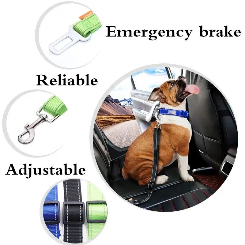 Adjustable Dog Car Seat Belt Harness for Travel
