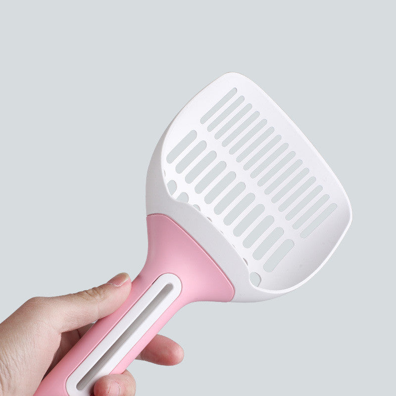Long-Handle Cat Litter Scoop with Rolling Tail Design, for cats.