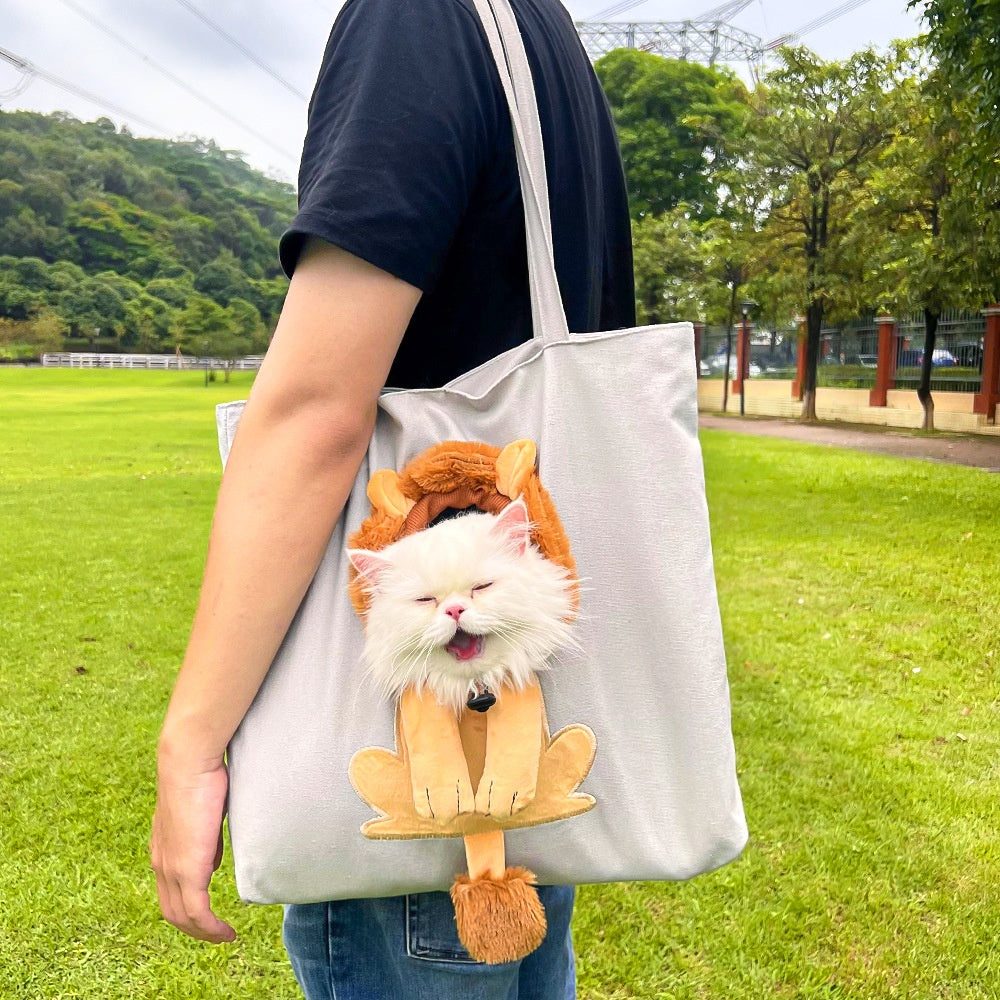Canvas Shoulder Carrier Bag, for cats.