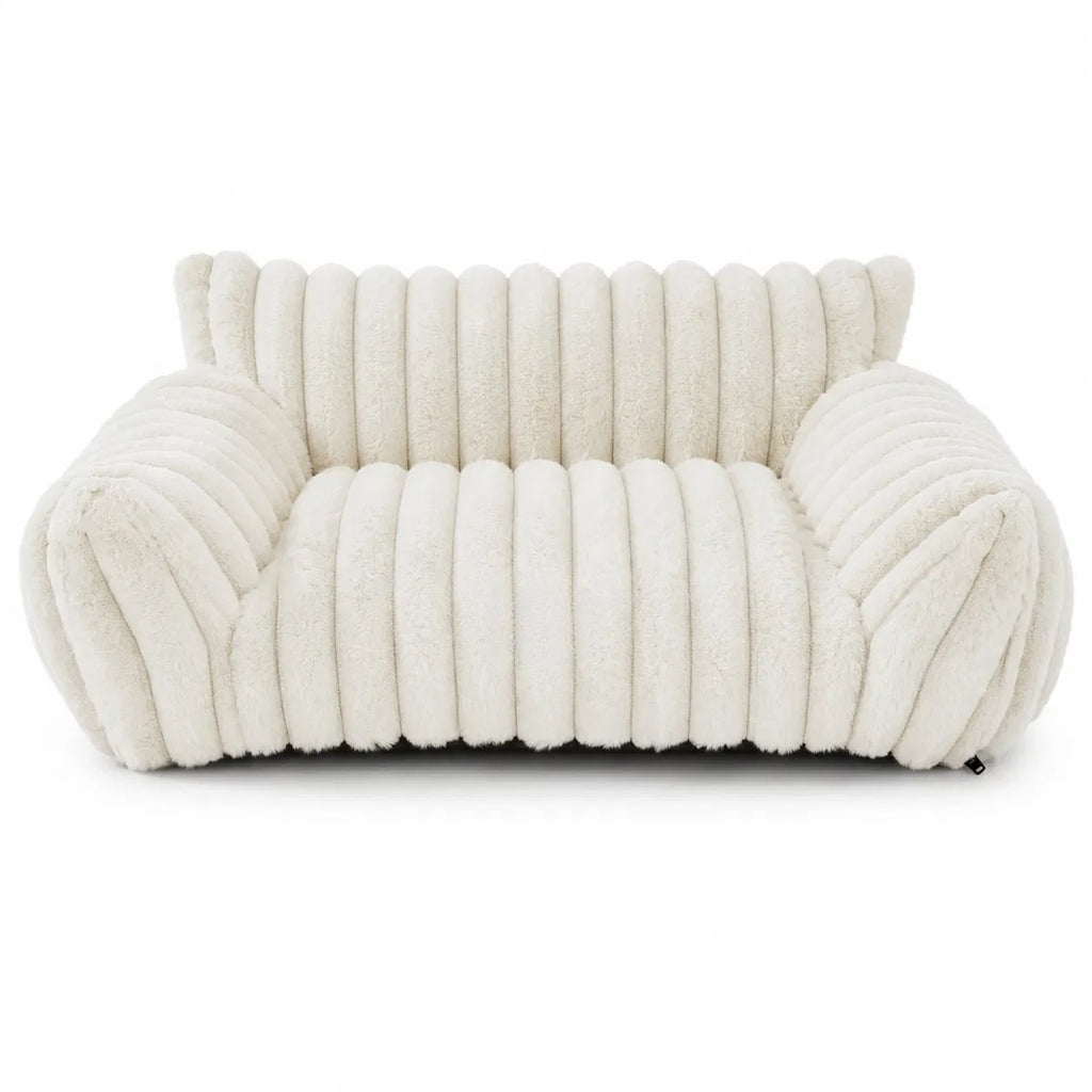 Corduroy Fleece Cat Bed with Removable Washable Cover, for cats.