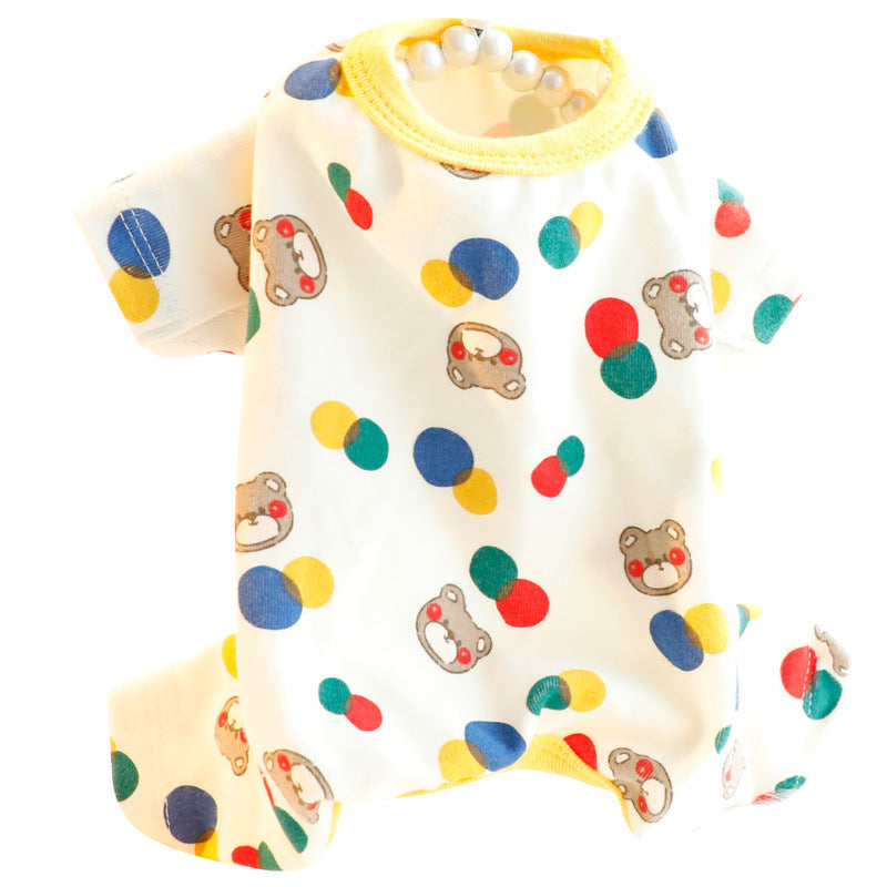 Cotton Fall and Winter Pajamas, for dogs.