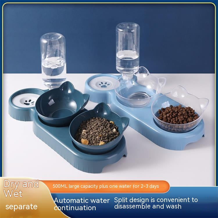 Snail-Shaped Anti-Tip Cat Feeding Bowl, Three Colors