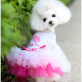Peach Blossom Print Cotton Skirt, for dogs.