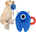 Plush Squeaky Tug Rope Dog Toy for Chewing and Play, for dogs.