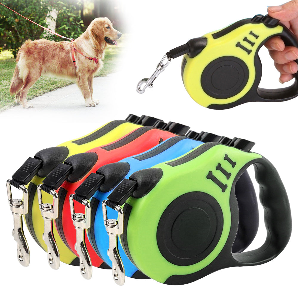 Retractable 5-Meter Leash for Small and Medium Dogs, for dogs and cats.