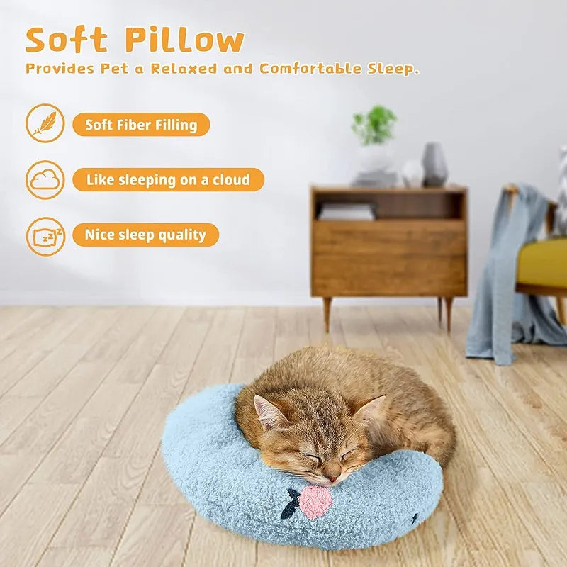 U-Shaped Neck Support Pillow for Small Dogs and Cats