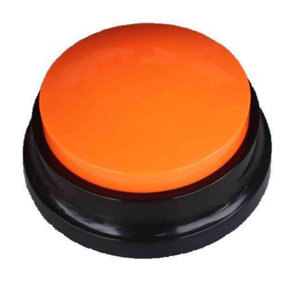 Voice-Recording Button Toy, for dogs and cats.