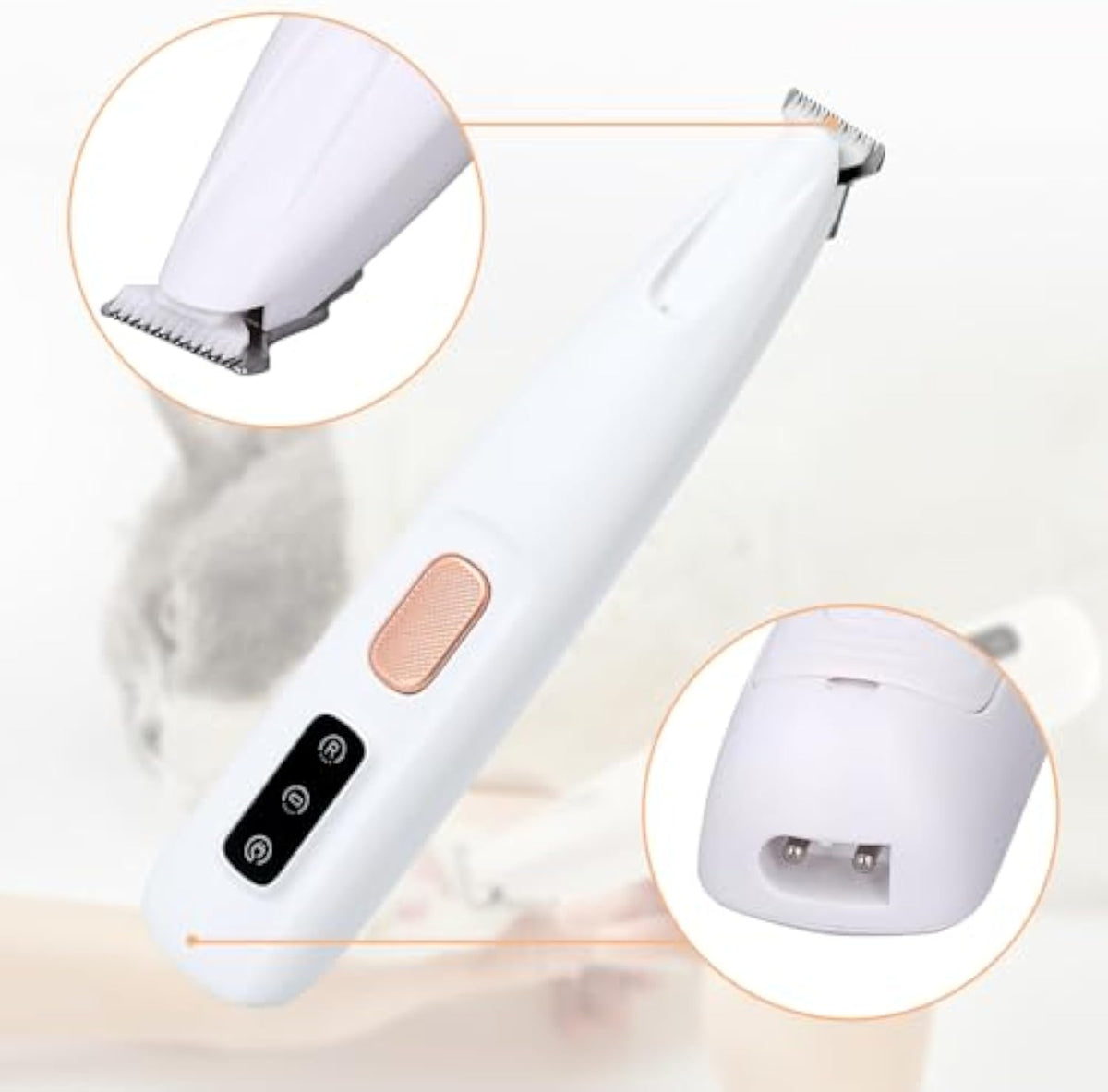 Rechargeable Low-Noise Paw Hair Trimmer for Dogs
