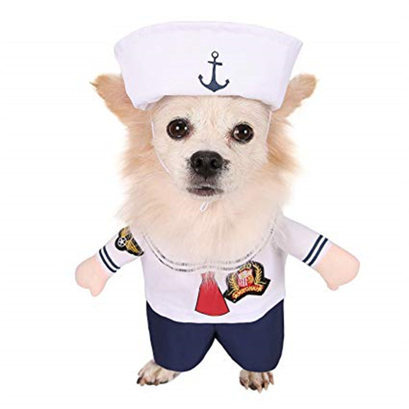 Sailor-Style Minimalist Outfit, for dogs and cats.