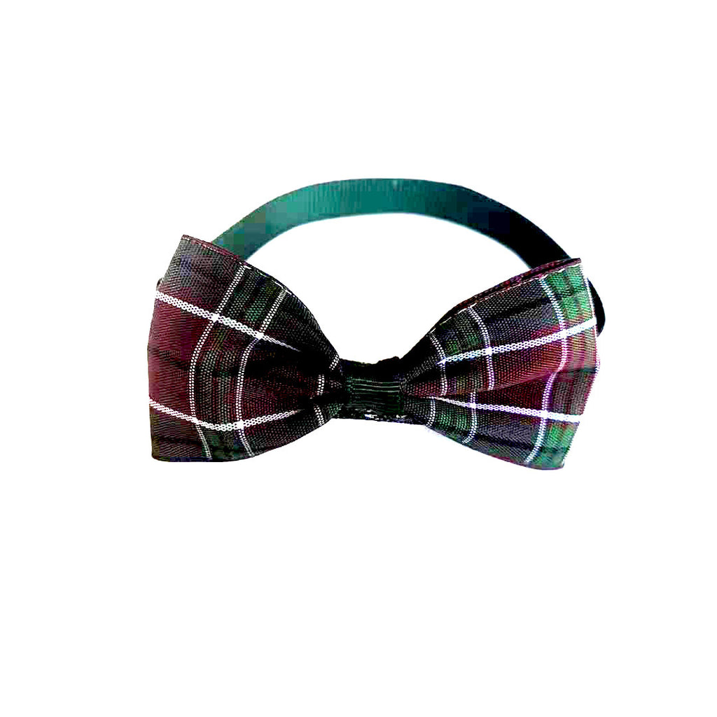 Plaid Bow Tie Collar Accessory for Dogs and Cats