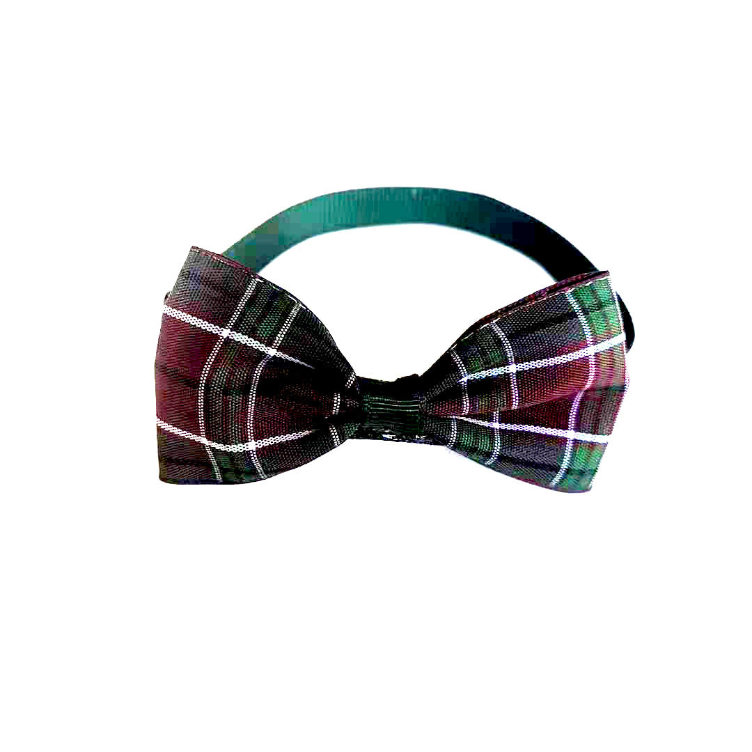 Plaid Bow Tie Collar Accessory for Dogs and Cats