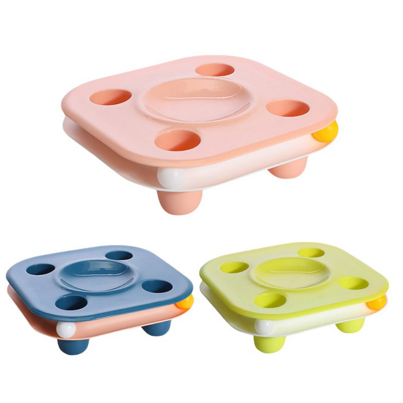 Track Toy Cat Food Bowl with Curved Corners, for cats.
