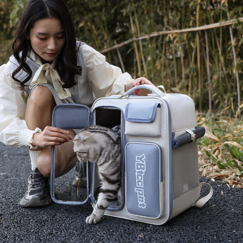 Breathable Backpack Carrier, for cats.