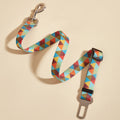 Printed Nylon Car Seat Leash and Hand Rope, for dogs.