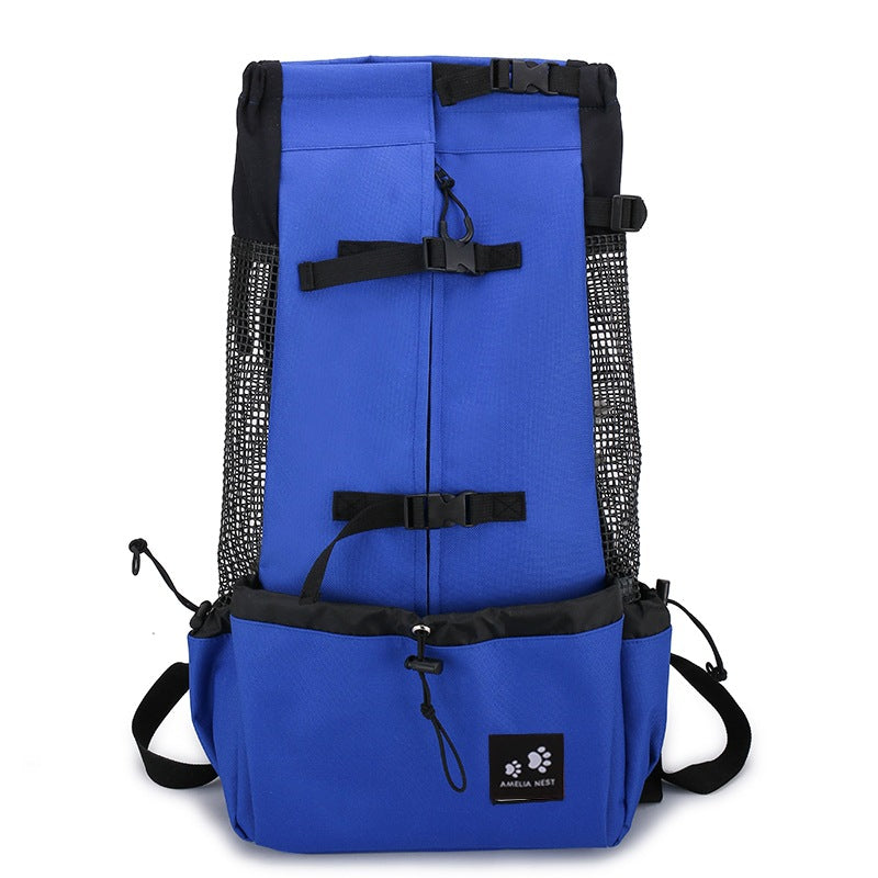 Double Shoulder Travel Backpack Carrier for Small Dogs