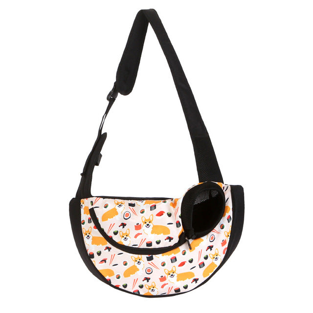 Breathable Mesh Shoulder Carrier Bag, for dogs.