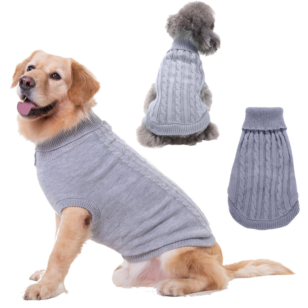 Solid Color Acrylic Sweater for Puppies and Small Dogs