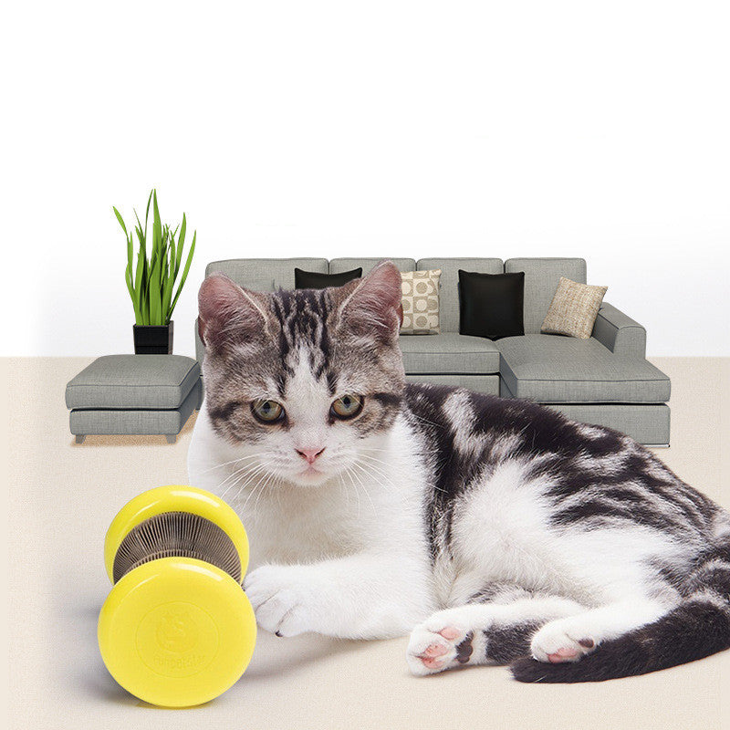 Spinning Corrugated Scratch Wheel Toy for Cats