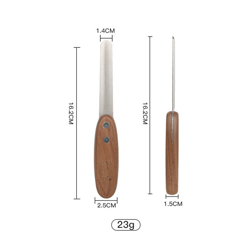 Solid Wood Antique-Style Grooming Comb, for dogs and cats.