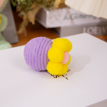 Cat Flower Cotton Rope Toy – Self-Amusement Teeth & Claw Grinder – features