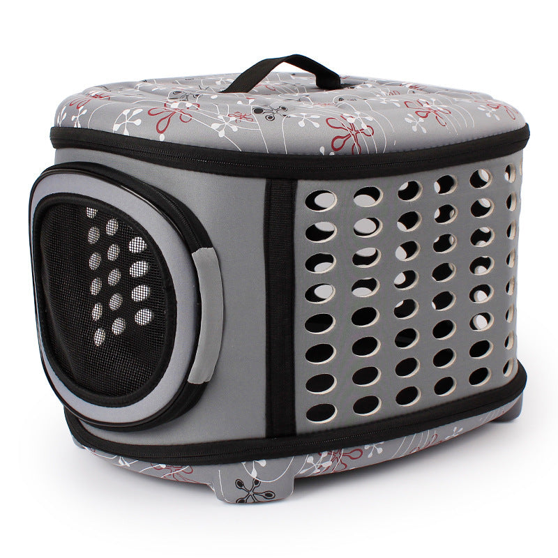 Portable Foldable EVA Pet Carrier | Airline Approved Travel Tote | Waterproof Lightweight Puppy Kitten Bag - kindoPet