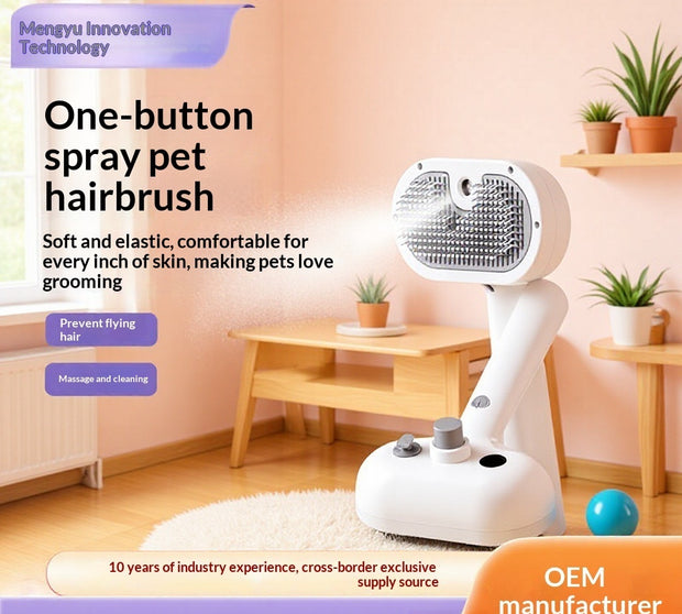 One-Click Pet Hair Removal Spray Brush – Fluff & Fur Lifter – size reference