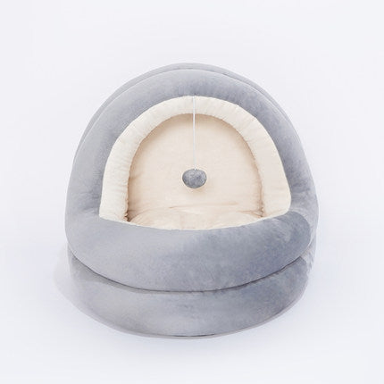 Soft Cat House Bed – Cozy Sofa Cave for Kittens & Small Pets – in use