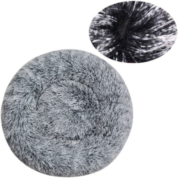 Machine-Washable Plush Round Dog Bed – Orthopedic Comfort – close-up