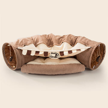Collapsible Cat Tunnel Toy - Durable Play Tube for Indoor Fun – features