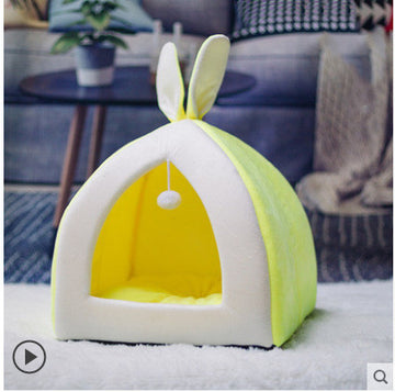 Multi-Functional Cat House Villa – Enclosed Pet Cave with Removable Cushion – size reference