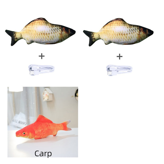 Motion-Activated Fish Cat Toy - USB Rechargeable Flopping Interactive – packaging