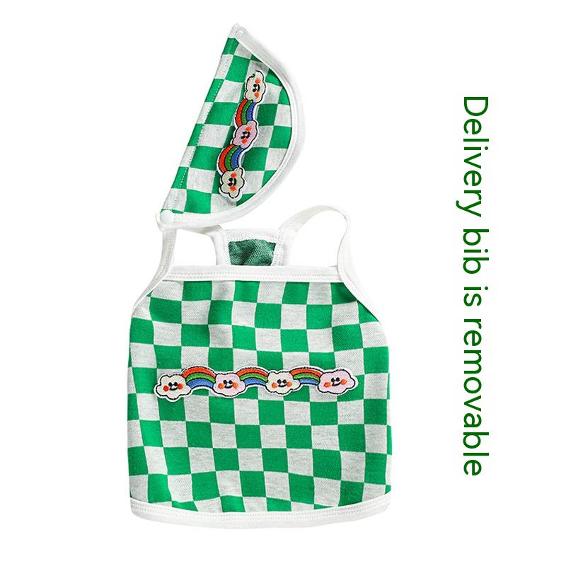 Plaid Bib Vest, for dogs.