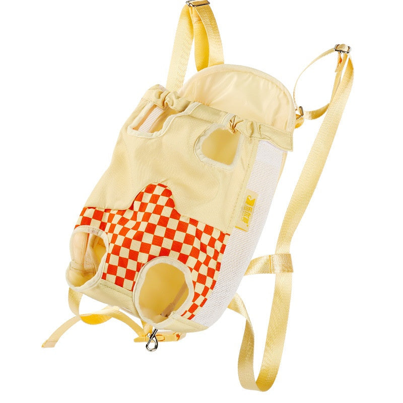 Portable Soft-Sided Front Carrier Backpack, for cats.