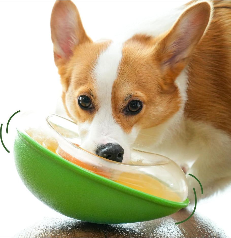 Avocado-Shaped Anti-Tip Feeding Bowl for Pets