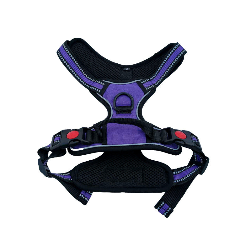 Adjustable Oxford Cloth Chest Harness Vest, for dogs.