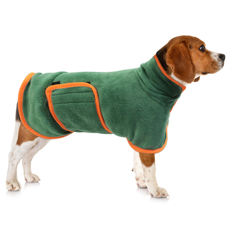 Microfiber Dog Drying Bathrobe, XS and S Sizes, for dogs.