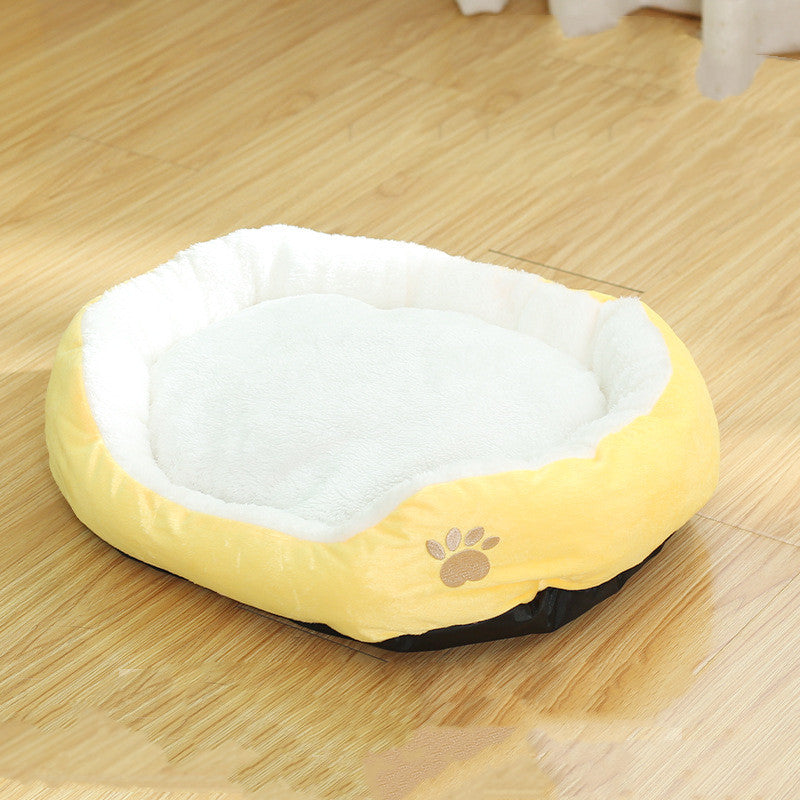 Round Removable-Cover Pet Bed, for dogs and cats.