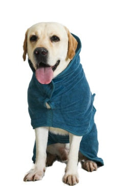 Absorbent Pet Bathrobe With Waist-wrapped Microfiber - kindoPet