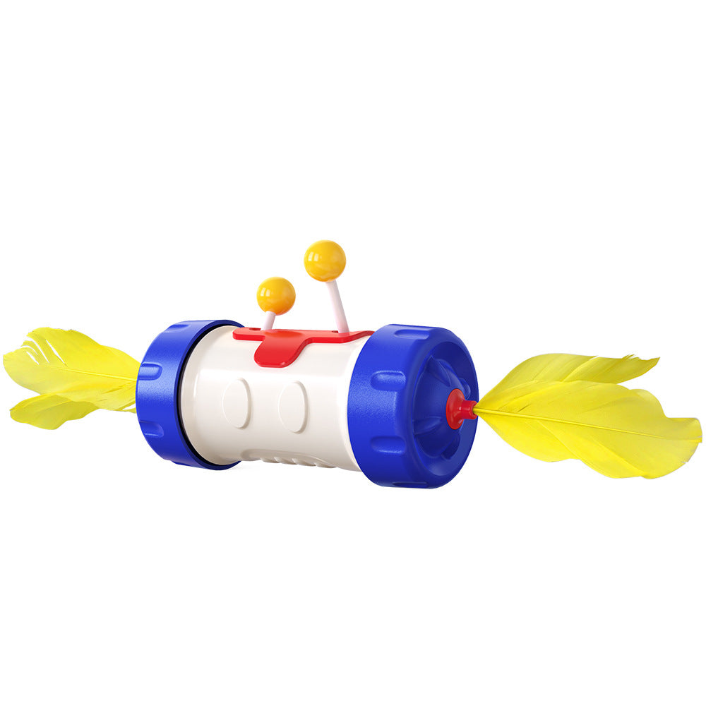 Tumbler Feather Wand Toy for Interactive Cat Play, for cats.