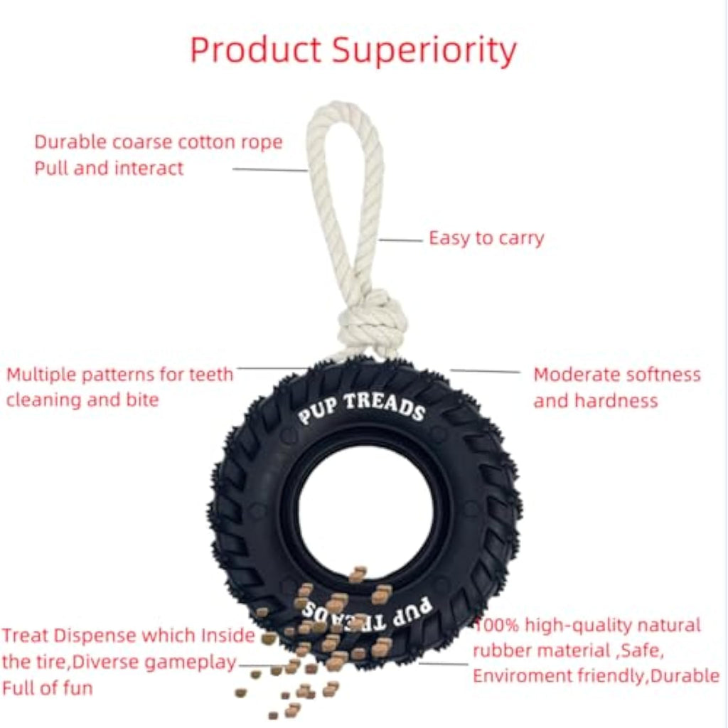 Durable Treat-Dispensing Chew Toy for Large Dogs
