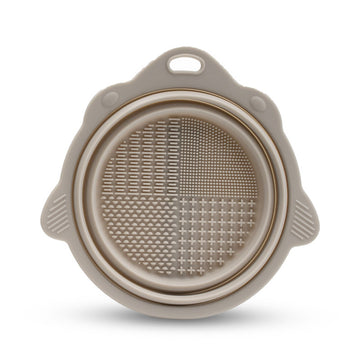 Collapsible Silicone Pet Bowl – Portable for Dogs & Cats – size reference