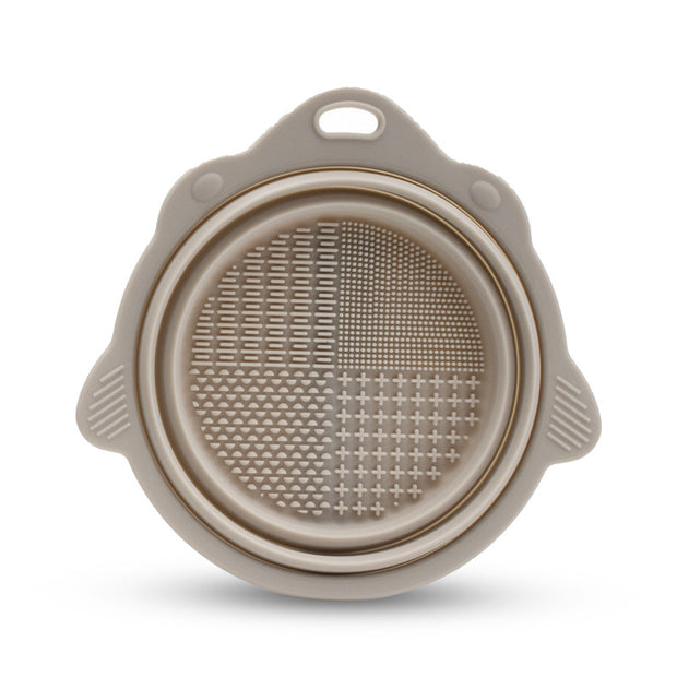 Collapsible Silicone Pet Bowl – Portable for Dogs & Cats – size reference