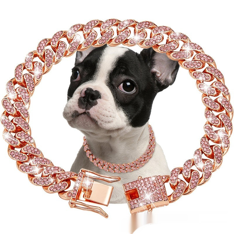 Cuban Link Chain Necklace, for dogs and cats.