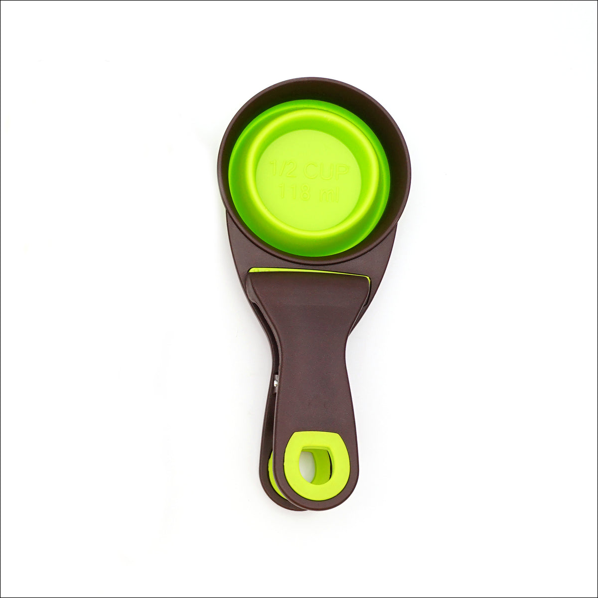 Folding Travel Bowl and Measuring Scoop, for dogs and cats.