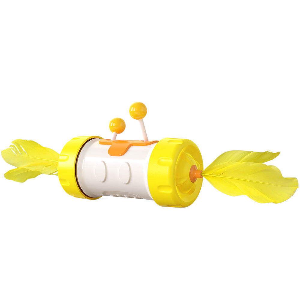 Tumbler Feather Wand Toy for Interactive Cat Play, for cats.