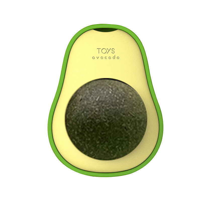 Avocado-Shaped Catnip Chew Toy, for cats.