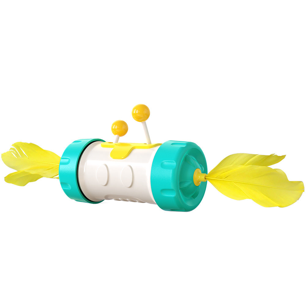 Tumbler Feather Wand Toy for Interactive Cat Play, for cats.