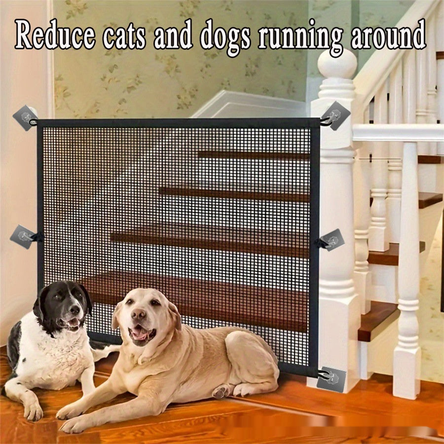 Portable Mesh Indoor and Outdoor Safety Barrier, for dogs.
