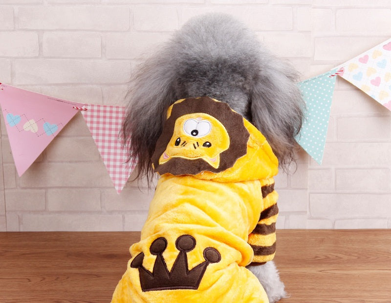 Cartoon Animal Costume Four-Leg Suit, for dogs.