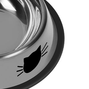 Non-Slip Stainless Steel Food Bowl, for cats.